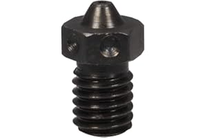 POLISI3D 1 buse en acier trempé M6 filetée 0,8 mm pour V6 Hotend Prusa i3 MK3 MK2 Impression PEI PEEK ou fibre de carbone (0,8 mm).
