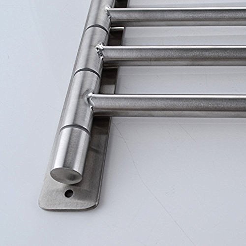 Glighone Handtuchhalter Badezimmer Küche Halter Wandmontage Speicher Organizer mit 4 Swivel Bars SUS304 Edelstahl gebürstet Finish - 3