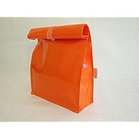 Kulturtasche / Lunchbag aus LKW Plane orange von TITA BERLIN