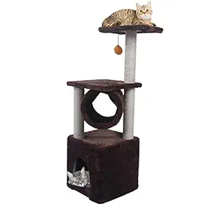 Taiyo Pluss Discovery Cat Scratching Posts, Sisal cat Climbing Frame cat Tree cat Toy, Suitable for Cats & Kittens (Color May Vary)