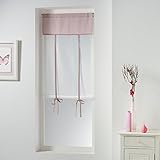 Charme y Douceur 3002485 Store vertical pase Barra poliéster Dragée 60 x 150 cm)