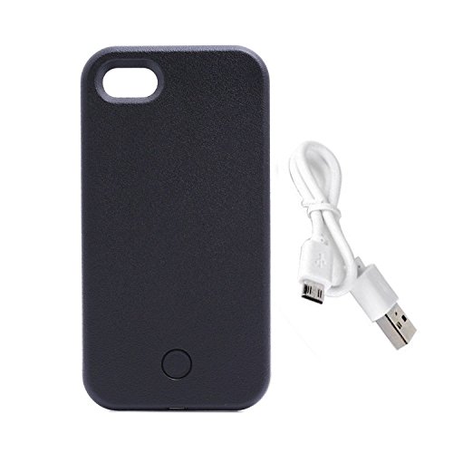 Gemwon Selfie Funda de luz para iPhone aumenta la luz facial funda de protecci n con LED luz Iluminado intermitente para iphone 7 Plus Negro reviews Gemwon Selfie Funda de luz para iPhone aumenta la luz facial funda de protecci n con LED luz Iluminado intermitente para iphone 7 Plus Negro