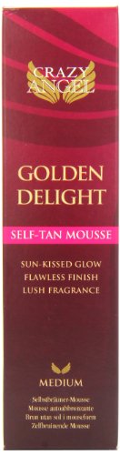 Crazy Angel Golden Delight Self-Tan Mousse for A Sun-Kissed Medium Glow 200ml