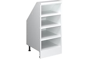 ‎VICCO Vicco Dachschrägenschrank Rion, Weiß, 40 x 81.6 cm mit 4 Fächern
