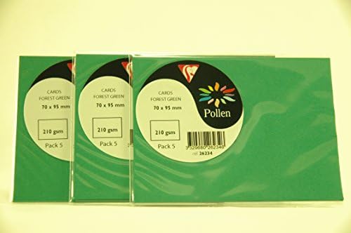 Pollen Pollen G Pine Green Pack of 3 Packs of 5 cards
