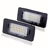 Cantidad: 2 Piezas Lanbowo 2 Piezas/Set Coche Maletero LED Matrícula Luces 24 Leds Lámpara para BMW E39 E60 E90 Serie X