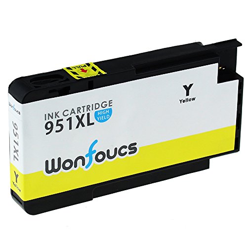 Wonfoucs Kompatible Tintenpatronen Als Ersatz für HP 950XL 951XL officejet pro 8620 8610 8600 Plus 276dw 8100 8615 251dw 8625 8660 8640 8630 Drucker (1 x Schwarz , 1 x Cyan ,1 x Magenta , 1 x Gelb) - 6