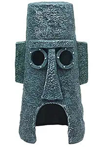 Penn-Plax Spongebob Squarepants Officially Licensed Aquarium Ornament Squidwards Easter Island Home Large