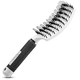 ACEVIVI Hair Styling Brush Vent Detangling Thick Hair Curved Brush For Faster Blow Dryer Drying And Hair Oil Distribution