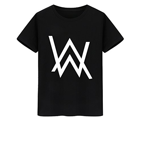 Tiny Time Unisex Kurze Hülse Bunt Freizeit-T-Shirt (2XL, Black)