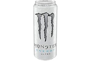 Monster - Energy Ultra - Energy Drink - 12 packs - 500 ml par pack - Energy Booster - Moins sucré - Plus léger en goí»t - Sans calories - Riche en caféine