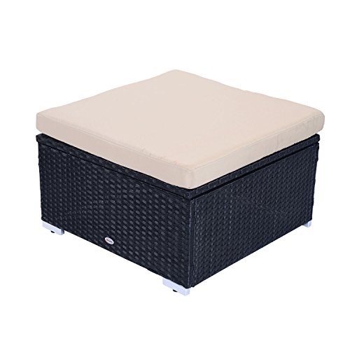 Outsunny Polyrattan Gartenmöbel 21tlg. Rattan Gartenset Sitzgruppe Loungeset Loungemöbel Gartengarnitur