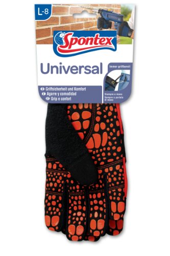 Spontex Universal, 1 Paar Gr.L - Arbeitshandschuh mit Karabinerhaken