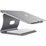 Spinido Aluminum Laptop Desktop Stand for Apple Macbook and All Notebooks, Grey (Patented)