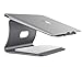 Bestand Support de radiateur pour ordinateur portable exquisite aluminium compatible avec Apple Macbook et tous les ordinateurs portables, Gris(Breveté)
