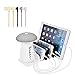 Produktbild 3C-LIFE Universal USB Charging Station, Stand Mounts Holder Charger, 5-Port Charge Docking Station,with Mushroom LED Desk Lamp [White,UK Plug]