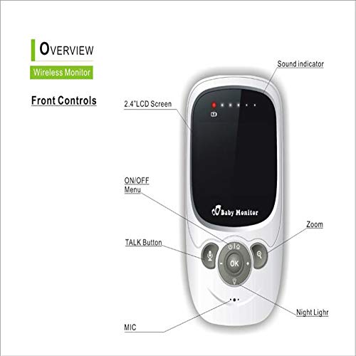 GX Moniteur pour bébé SP880 0.3 MP CMOS 70 ° Gamme de Vision Nocturne 6m 2.4GHz GX Moniteur pour bébé SP880 0.3 MP CMOS 70 ° Gamme de Vision Nocturne 6m 2.4GHz