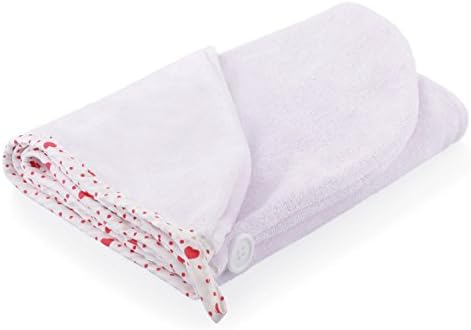 Hair Turban Head Towel Microfiber Hair Towel, Pink, Purple or Blue Loop and Button by Dermal on the market. Reduces the Time to Blow Dry Vital®, Purple, 1 item