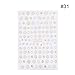 Produktbild LXYQW Nagelsticker 3D Nail Sticker Transfer Sticker Herz Bogen Blume Selbstklebende Nail Art Decals Nail Tips Dekoration
