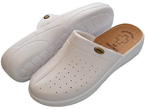 Damen Pantolette Sandalen Komfort Kork Hausschuhe Arbeit Modell 3512 - 6