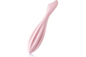 LLOUSSAK Rosa silikon ansiktsmassage roller, ansikts-roller, ansiktsmassageapparat, praktisk ansiktsmassage rullar, skaftmassageapparat för ansiktsmassage hudåtstramande lugnande musklerna