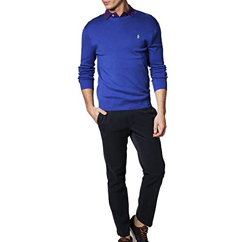 Ralph Lauren Jersey Pima C-Neck Slim Fit (L, Blue Saturn)