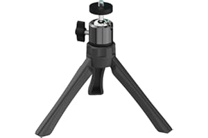 Horlat Mini WiFi Proyector Trípode, para Mini Proyector con Cabeza Giratoria Metálica de 360 °, para Cámara, Mini Proyecor, Cámara