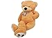 Produktbild Iso Trade XXL Teddybär 160 cm Plüschtier Plüschbär Kuscheltier Stofftier Riesen Groß #4657, Farbe:Hellbraun
