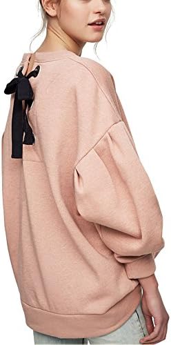 Pink Sweatshirts Women Cute Baggy Tumblr Sports Pullover Hoodies Oversized (L, Pink)