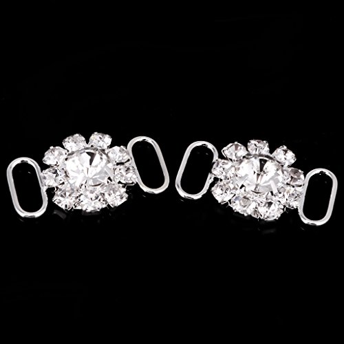 MagiDeal 10 Stück Blumenform Kristall Bikini Stecker Wölbung Link Für Bademode - 9