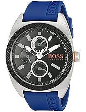BOSS Orange Herren-Armbanduhr LONDON XXL Analog Quarz Silikon 1513245