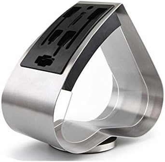 CuteHome Stainless Steel Heart Shape Assembled Knife Block- Good Idea of Gift, One-year Guaranty