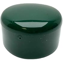 4 Zaunpfostenkappen Rund, 51 Mm, Moosgrün (RAL 6005) – Kunststoff, UV-beständig