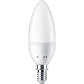 Philips LED 60W B38 E14 Mum Tipi Sarı Işık Dim Edilmez Ampul Tekli Paket