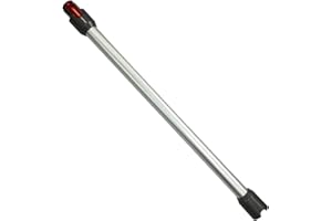 QINU Tube Extension pour Dyson Aspirateur,Tube Extension pour Dyson V8,Tube Libération Rapide Rechange pour Dyson V15,Tube Télescopique Tige Rigide Rallonge Accessoires pour Dyson V7 V8 V10 V11 V15(Argent)