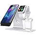 Produktbild WBGSNHHH Apple Watch Ladegerät, Apple Watch Ständer Dock Airpods Zubehör Aluminium iPhone Dock Ladestation Für Apple Watch Serie 3/2/1, AirPods, IPad iPhone X 8,Silver