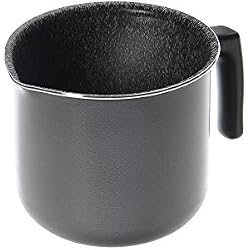 Alluflon Tradition Italie Casserole à lait, aluminium, Noir, 10 cm