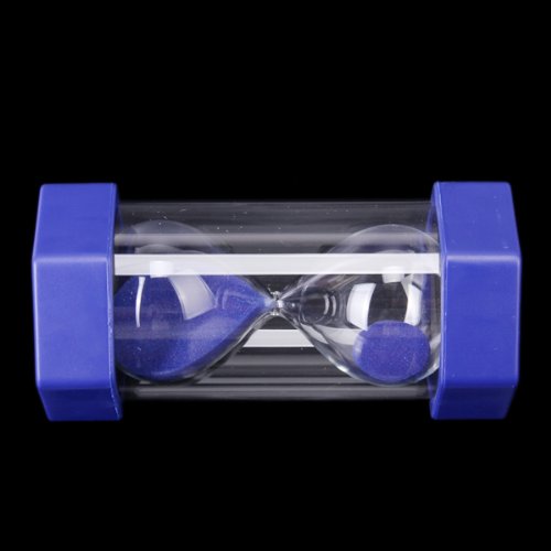 SODIAL(R) Sicherheit Fashion Sanduhr 5 Minuten Sand Timer-Blau - 5