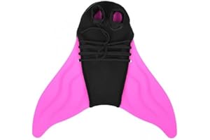 ALEFBET TOSSPER Pinne Da Bagno Per Bambini E Adulti, Monolitico Sirena Alette Di Coda Pinne Flipper Alette Immersioni Swimming Allentazione Alette Acqua Sport Windsurfing Equipaggiamento Rosa, Taglia unica