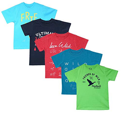 Elk Kids Boys Round Neck Printed Half Sleeve 100% Cotton Green Blue Combo 5 Pieces RS.599 (76.00% Off) - Amazon Elk Kids Boys Round Neck Printed Half Sleeve 100% Cotton Green Blue Combo 5 Pieces RS.599 (76.00% Off) - Amazon