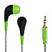 Price comparison product image Hama "Neon" In-Ear Stereo Headphones (3.5 mm Jack) for iPod/iMac/Laptop/PC/DJ/MP3 Players - Green/Black