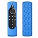 Price comparison product image CaseBot Remote Case for Fire TV Stick 4K / Fire TV Cube/Fire TV (3rd Gen) Compatible with All-New 2nd Gen Alexa Voice Remote Control - Honey Comb Series [Anti Slip] Shockproof Silicone Cover, Blue