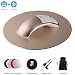 Produktbild Hi-azul Dual-Modus (USB 2.4G+Bluetooth) Kabellose Maus Ergonomie Wiederaufladbare Kabellose Maus Bluetooth Mouse Geräuschlose Maus aus Aluminiumlegierung (Gold)
