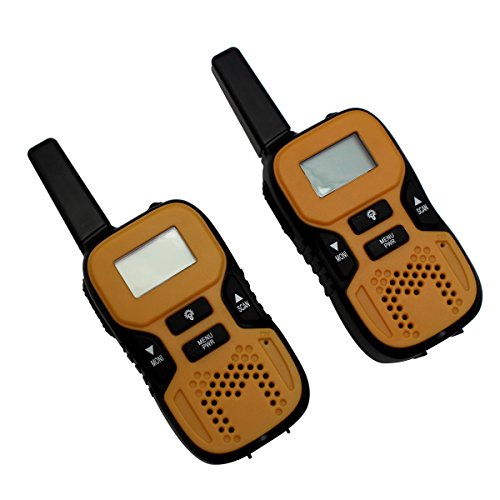 VECTORCOM Children Walkie Talkie Mini Walkie Talkie Two Way Radio for Outdoor Sport Hiking Yellow TRD-R8Y(2PCS)