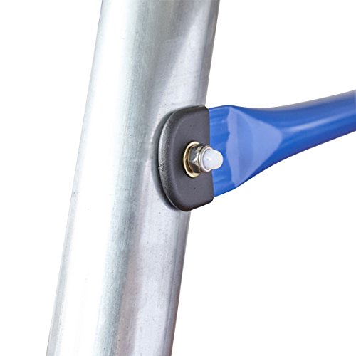 Schaukelgestell aus Stahl, sehr stabil, mit Brettschaukel, Maße: 200x162cm, Schaukel aus PE-Material, 4 Bodenanker, UV-geschützt, Izzy Sport - 7