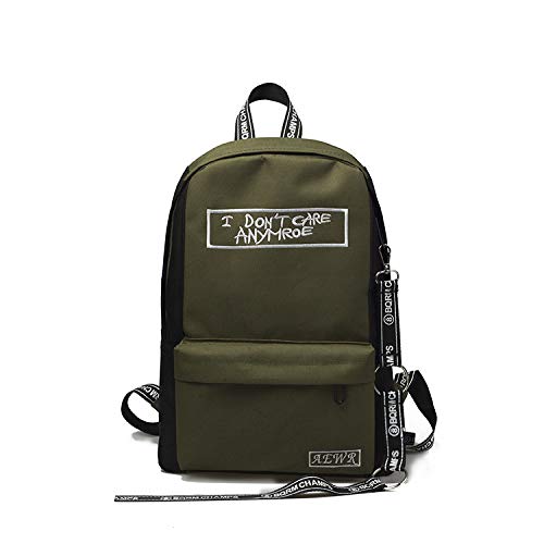 Preisvergleich Produktbild Rucksack weiblich Rucksack Schulter männlich lässig Tasche Student mit großer Kapazität Tasche weiblich grün