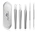 Lifestance Blackhead Remover Pimples Comedones Splinter Extractors with Tweezers 5 pcs Surgical Skin Care Cleaning Tools for Acnes Whiteheads Blemishes Zits Ingrown Hairs RS.1980.00
