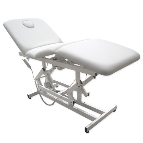 Preisvergleich Produktbild eyepower 3-Zonen Massageliege Elektrische Behandlungsliege Kosmetikliege Weiß