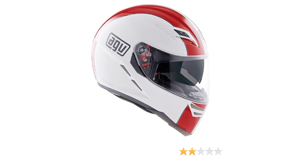 AGV S4 SV Naked Motorcycle Helmet White/Red Size Medium : Amazon.co.uk:  Automotive