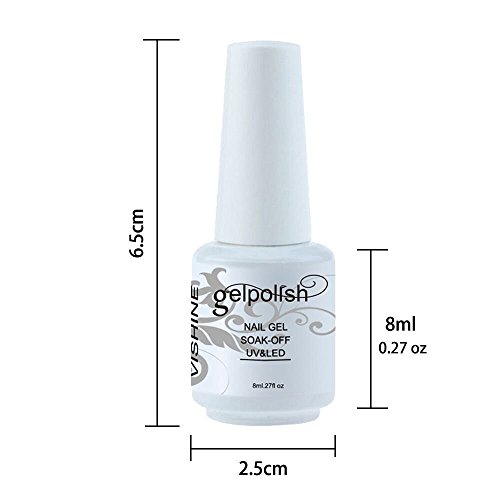 Vishine Shellac 8ml Gel Nagellack Aufloesbarer UV LED Multi Farben 6pcs Kit #006 - 2